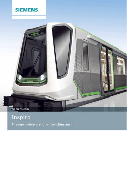 Brochure: Inspiro - The new metro platform from Siemens