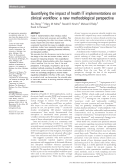 Quantifying the impact of health IT implementations on clinical