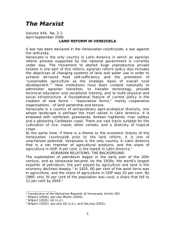 land reform in venezuela