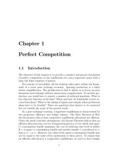 Chapter 4 Perfect Competition