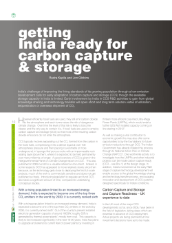 Getting India ready for carbon capture and storage