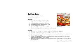 Black Bean Nachos