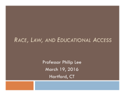 race, law, and educational access