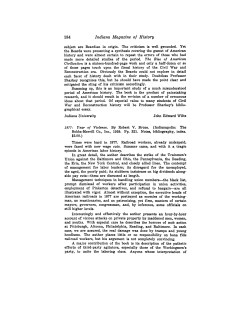 184 Indiana Magazine of History