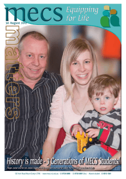 History is made - 3 Generations of MECS Students!