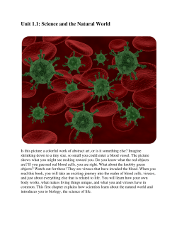 Unit 1.1: Science and the Natural World