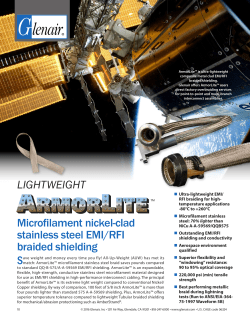 Microfilament nickel-clad stainless steel EMI/RFI braided shielding