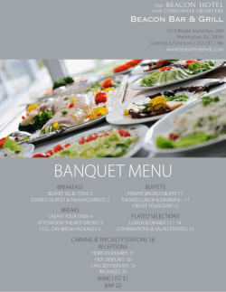 BANQUET MENU - beaconhotelwdc.com