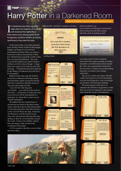 Harry Potter in a Darkened Room