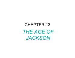 THE AGE OF JACKSON