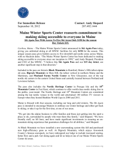 Maine Winter Sports Center reasserts