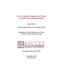 micro- Cooling, Heating, and Power (m-CHP