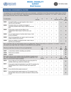 MODEL SUR - World Health Organization