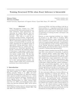 Training Structural SVMs when Exact Inference is Intractable