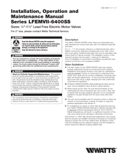 IOM-EMV II_25-1.5.indd - Watts Water Technologies