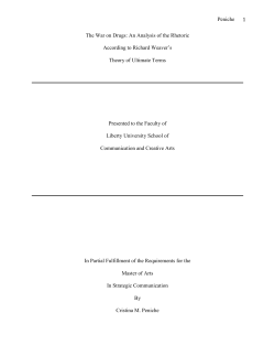 An Analysis of the Rhetoric According to Richard Weaver`s Theory of