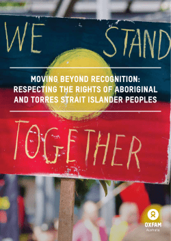 Moving beyond recognition: respecting the rights of Aboriginal and