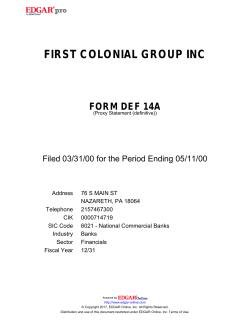 first colonial group inc