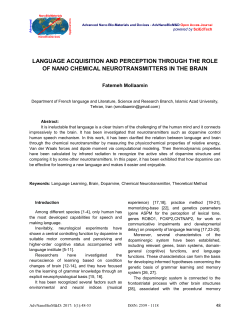 language acquisition and perception through the role of nano