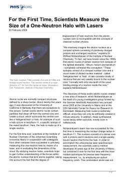 For the First Time, Scientists Measure the Size of a One