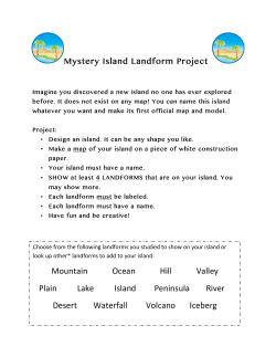 Mystery Island Landform Map Project