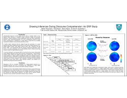 Drawing Inferences During Discourse Comprehension: An ERP Study