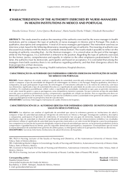 characterization of the authority exercised by nurse