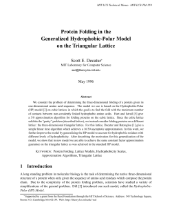 Protein Folding in the Generalized Hydrophobic