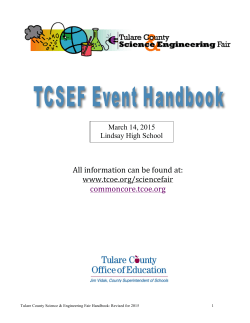 March 14, 2015 - Tulare County Office of Education