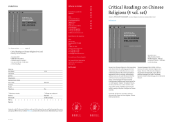 Critical Readings on Chinese Religions (4 vol. set)