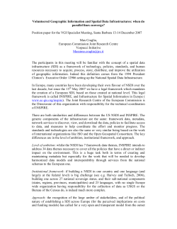 Position Paper - National Center for Geographic Information and
