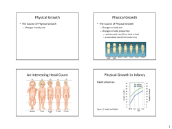 Physical Growth Physical Growth An Interesting Head Count