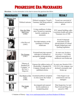 Muckrackers Handout