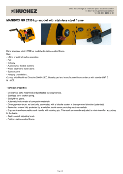 MANIBOX GR 2750 kg - model with stainless steel frame