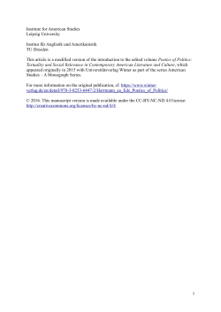 Historicization without Periodization: Post - Qucosa