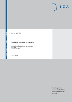 Tradable Immigration Quotas