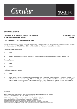 cc 2010043 class 3 war risks additional premium areas