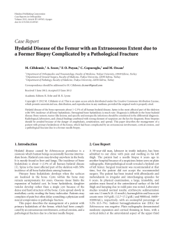Case Report Hydatid Disease of the Femur with an