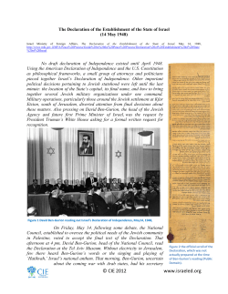 Printable PDF - Center for Israel Education