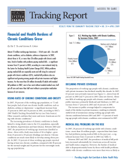 Financial and Health Burdens of Chronic Conditions Grow