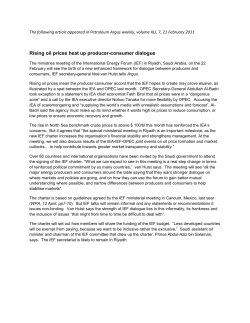 Rising oil prices heat up producer-consumer dialogue