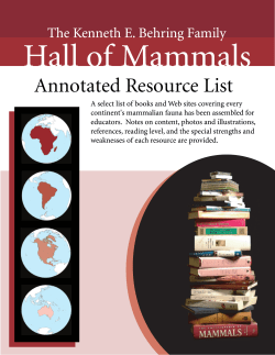 Annotated Resource List - National Museum of Natural History