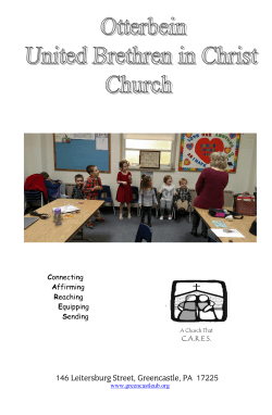 Bulletin for Sunday, January 29, 2017