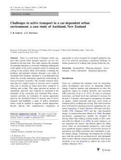 Challenges to active transport in a car