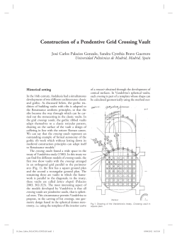 Construction of a Pendentive Grid Crossing Vault