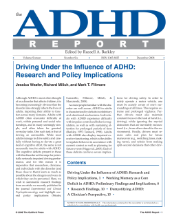 Driving Under the Influence of ADHD