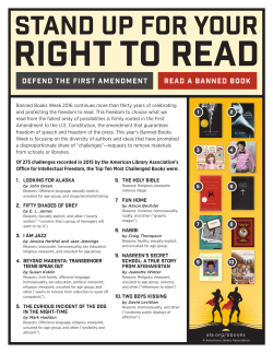 defend the first amendment read a banned book