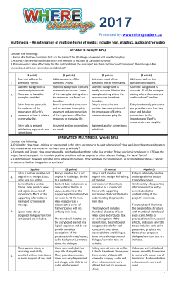 Multimedia - Earth Sciences Canada