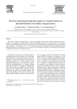 Electron tunneling through the repulsive Coulomb barrier in