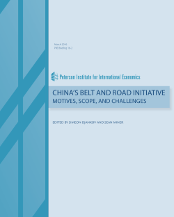 China`s Belt and Road Initiative - Peterson Institute for International